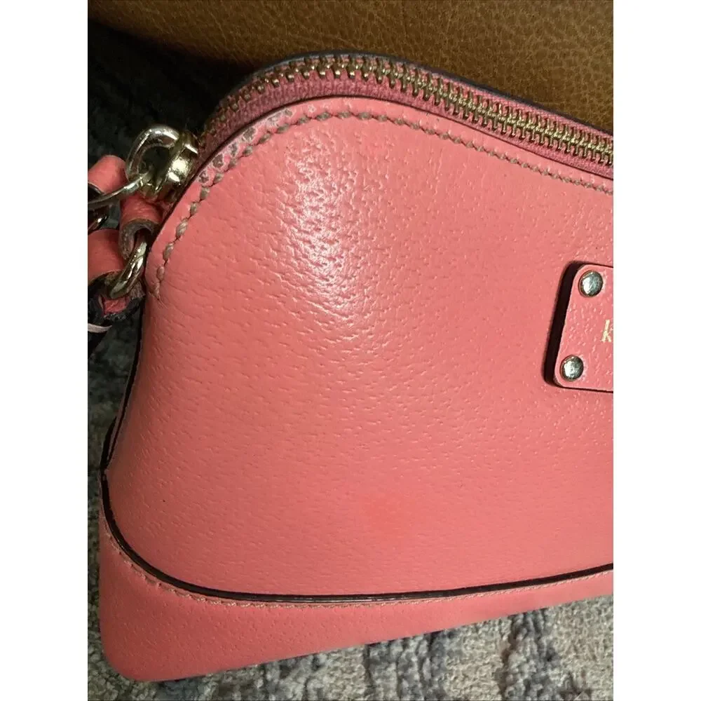 Watermelon Pink Kate Spade Dome Crossbody Purse